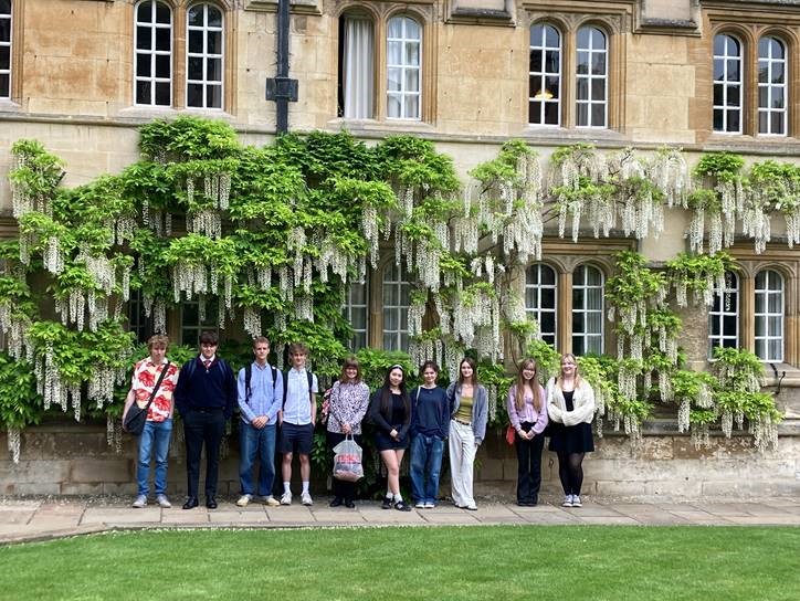 Gillingham School Sixth Form Students on a school trip.